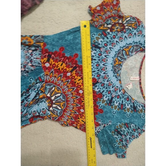 DouBCQ Pocketed Knee Length Dress Small Multicolor Boho Artsy Medallion - Picture 10 of 10